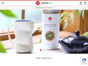 'senbirdtea.com' screenshot