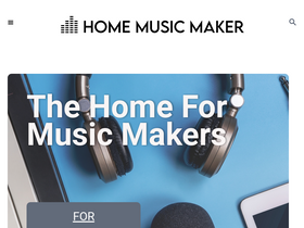 'homemusicmaker.com' screenshot