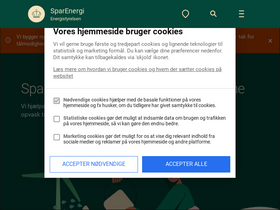 'sparenergi.dk' screenshot