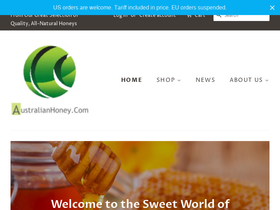 australianhoney.com homepage screenshot