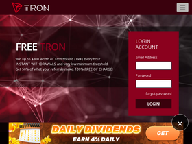 'free-tron.com' screenshot