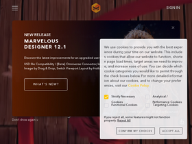 'marvelousdesigner.com' screenshot