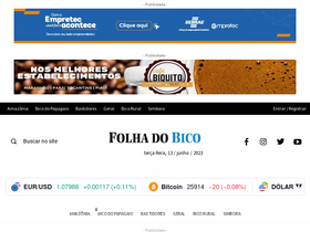 'folhadobico.com.br' screenshot