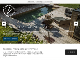 Kun Terrasser homepage screenshot