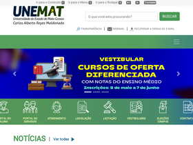 'unemat.br' screenshot