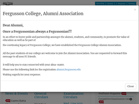'fergusson.edu' screenshot