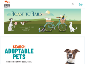 'idahohumanesociety.org' screenshot