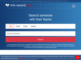 'info-record.com' screenshot