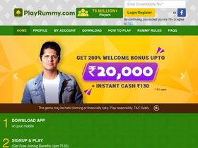 'playrummy.com' screenshot