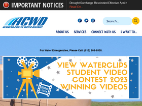 'acwd.org' screenshot