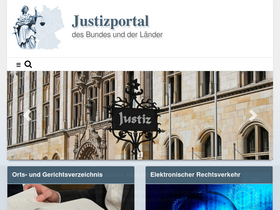 'justiz.de' screenshot