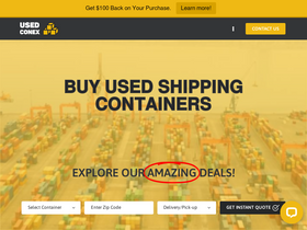 'usedconex.com' screenshot