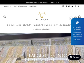Blanca's Jewelry website screenshot