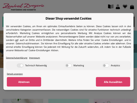 'zentraldrogerie.de' screenshot