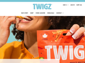 twigzpretzels.com homepage screenshot