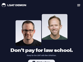 'lsatdemon.com' screenshot