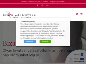 'gendiagnosztika.hu' screenshot