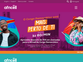 'africell.ao' screenshot