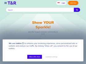 'tryandreview.com' screenshot