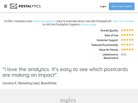 'postalytics.com' screenshot