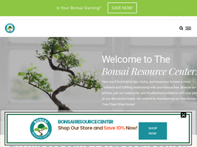 'bonsairesourcecenter.com' screenshot