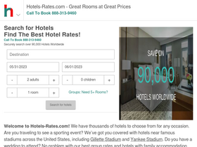 'hotels-rates.com' screenshot