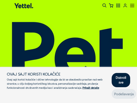 'yettel.rs' screenshot