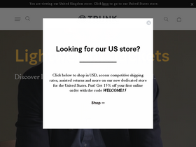 'trunkclothiers.com' screenshot