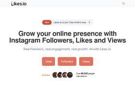 'likes.io' screenshot