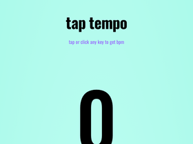 'taptempo.io' screenshot