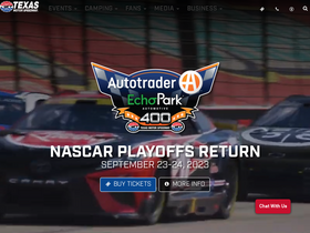 'texasmotorspeedway.com' screenshot