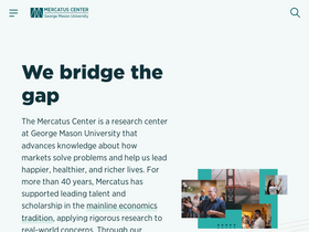 'mercatus.org' screenshot