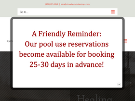 'strawberryhotsprings.com' screenshot