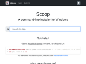 'scoop.sh' screenshot