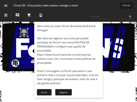 'forumnsanimes.com' screenshot