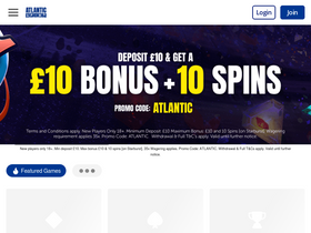 'atlanticspins.com' screenshot
