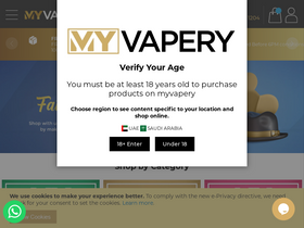 'myvapery.online' screenshot