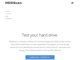 'hddscan.com' screenshot