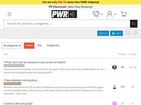 'pressurewashingresource.com' screenshot