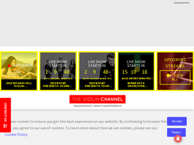 'theviolinchannel.com' screenshot