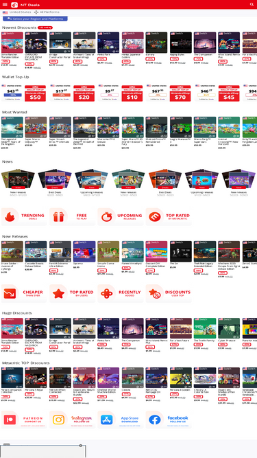 Discounts on Metacritic Top in Nintendo eShop — NT Deals Polska