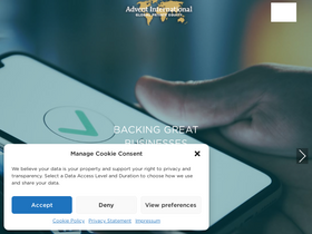 'adventinternational.com' screenshot