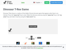 'dinorunner.com' screenshot