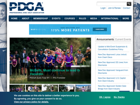 'pdga.com' screenshot