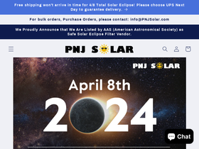 pnjsolar.com homepage screenshot