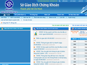 'hsx.vn' screenshot