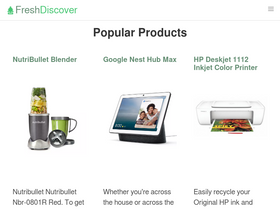 'freshdiscover.com' screenshot