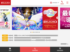 'big-echo.jp' screenshot
