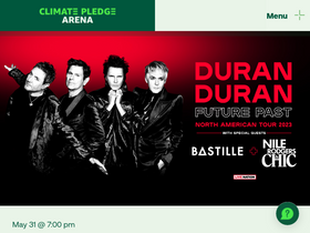 'climatepledgearena.com' screenshot