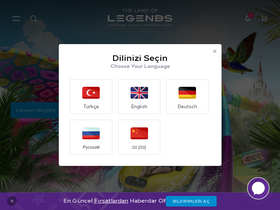 'thelandoflegendsthemepark.com' screenshot